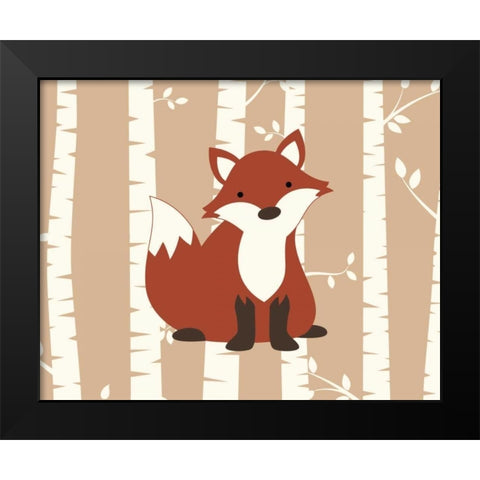 Fox Birch I Black Modern Wood Framed Art Print by Robinson, Tamara
