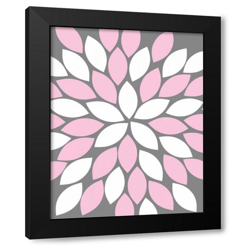 Black Modern Wood Framed Art Print by Robinson, Tamara