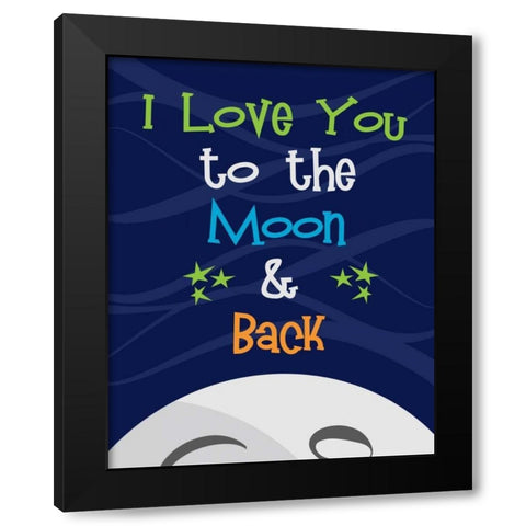 Space Quote Black Modern Wood Framed Art Print by Robinson, Tamara