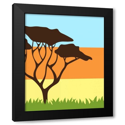 Safari I Black Modern Wood Framed Art Print by Robinson, Tamara