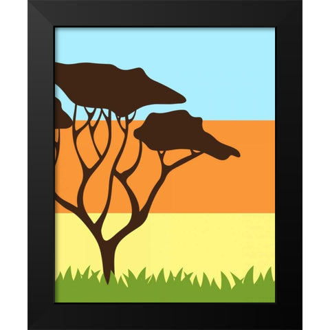 Safari I Black Modern Wood Framed Art Print by Robinson, Tamara