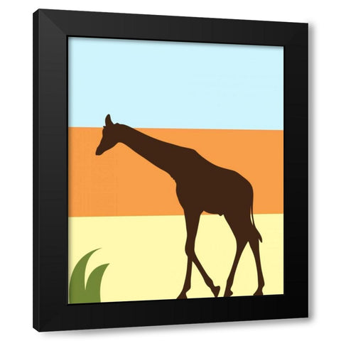 Safari IV Black Modern Wood Framed Art Print by Robinson, Tamara