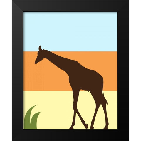 Safari IV Black Modern Wood Framed Art Print by Robinson, Tamara