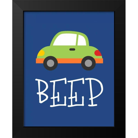 Car Beep Black Modern Wood Framed Art Print by Robinson, Tamara