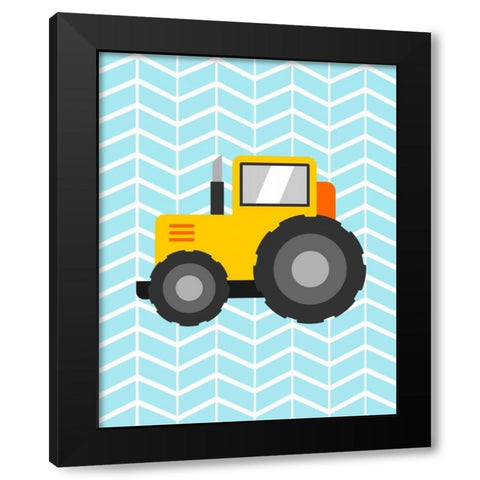 Construction Truck I Black Modern Wood Framed Art Print by Robinson, Tamara