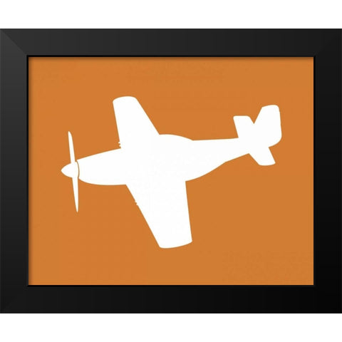Airplane I Black Modern Wood Framed Art Print by Robinson, Tamara