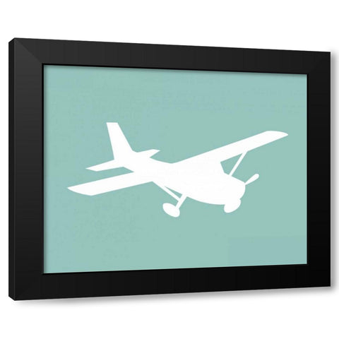 Airplane IV Black Modern Wood Framed Art Print by Robinson, Tamara
