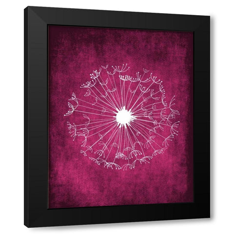 Grunge Dandelion II Black Modern Wood Framed Art Print with Double Matting by Robinson, Tamara