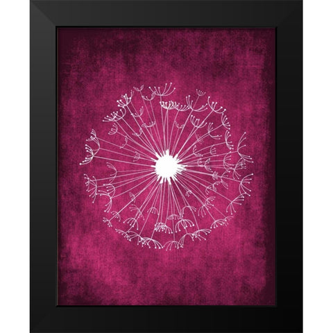 Grunge Dandelion II Black Modern Wood Framed Art Print by Robinson, Tamara