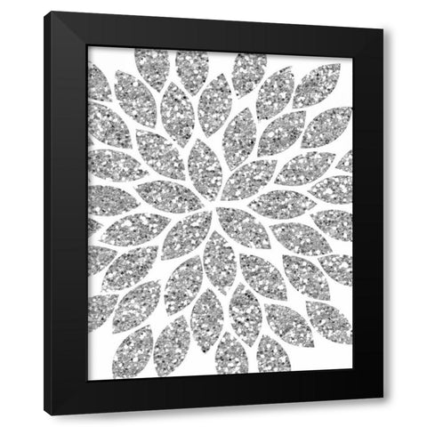 Dandelion on Magenta Black Modern Wood Framed Art Print with Double Matting by Robinson, Tamara