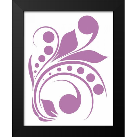 Swirl I  Black Modern Wood Framed Art Print by Robinson, Tamara