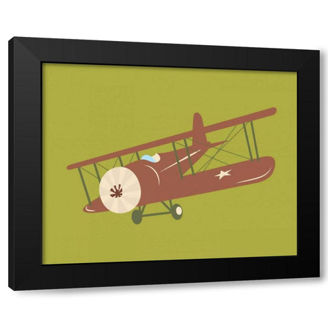 Plane VI Black Modern Wood Framed Art Print by Robinson, Tamara