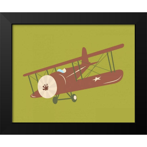 Plane VI Black Modern Wood Framed Art Print by Robinson, Tamara