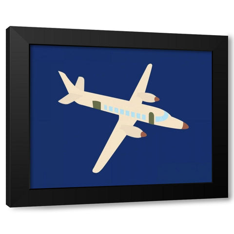 Plane VII Black Modern Wood Framed Art Print with Double Matting by Robinson, Tamara