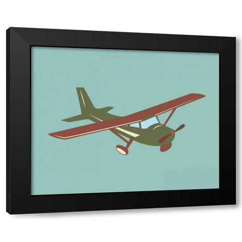 Plane VIII Black Modern Wood Framed Art Print with Double Matting by Robinson, Tamara