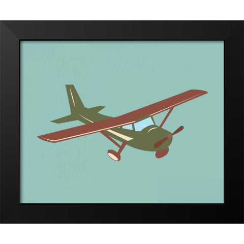 Plane VIII Black Modern Wood Framed Art Print by Robinson, Tamara