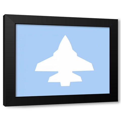 Plane IX Black Modern Wood Framed Art Print by Robinson, Tamara