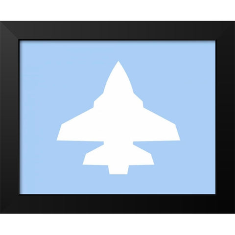 Plane IX Black Modern Wood Framed Art Print by Robinson, Tamara