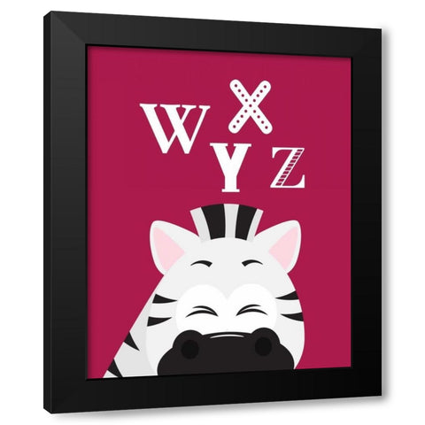 WXYZ Animals Black Modern Wood Framed Art Print by Robinson, Tamara