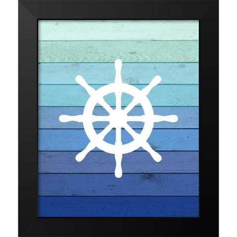 Wheel Ombre Wood Black Modern Wood Framed Art Print by Robinson, Tamara