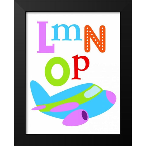 Transportation LMNOP Black Modern Wood Framed Art Print by Robinson, Tamara