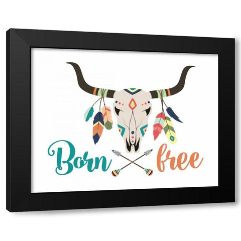 Born Free Black Modern Wood Framed Art Print with Double Matting by Robinson, Tamara