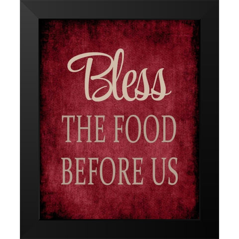 The Food Before Us - Red Black Modern Wood Framed Art Print by Robinson, Tamara