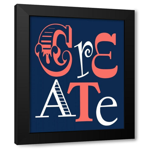 Create Black Modern Wood Framed Art Print with Double Matting by Robinson, Tamara