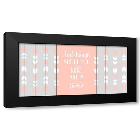 Fierce Tribal Arrow II Black Modern Wood Framed Art Print with Double Matting by Robinson, Tamara