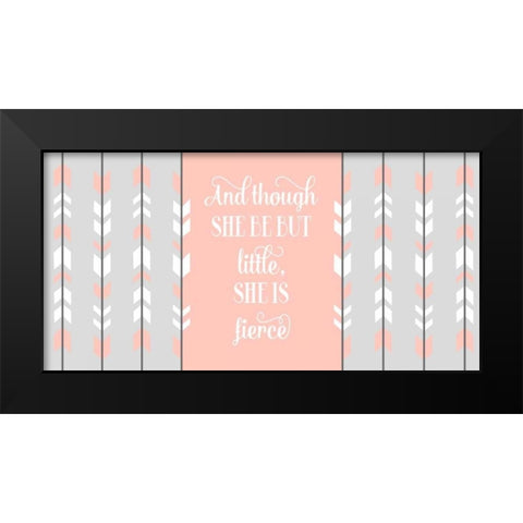 Fierce Tribal Arrow II Black Modern Wood Framed Art Print by Robinson, Tamara