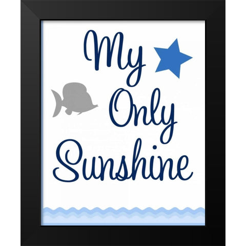 Nautical Sunshine II Black Modern Wood Framed Art Print by Robinson, Tamara