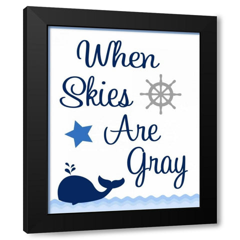 Nautical Sunshine IV Black Modern Wood Framed Art Print by Robinson, Tamara