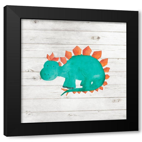 Water Color Dino II Black Modern Wood Framed Art Print by Robinson, Tamara