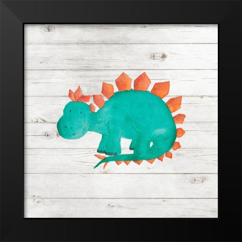 Water Color Dino II Black Modern Wood Framed Art Print by Robinson, Tamara