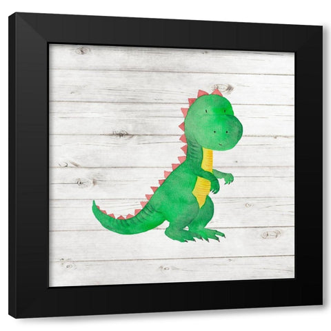 Water Color Dino IV Black Modern Wood Framed Art Print by Robinson, Tamara