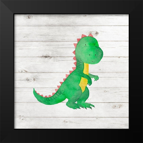 Water Color Dino IV Black Modern Wood Framed Art Print by Robinson, Tamara