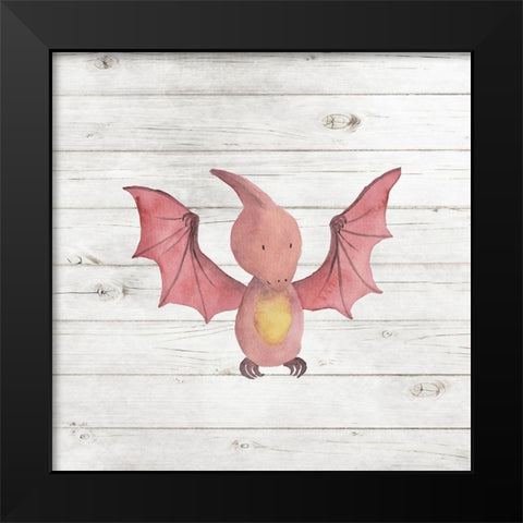 Water Color Dino V Black Modern Wood Framed Art Print by Robinson, Tamara