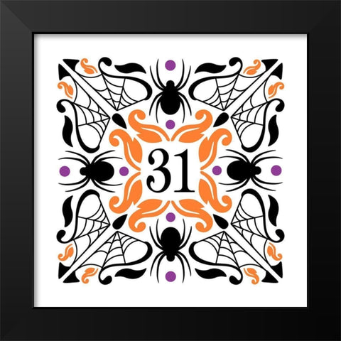 31st Black Modern Wood Framed Art Print by Robinson, Tamara