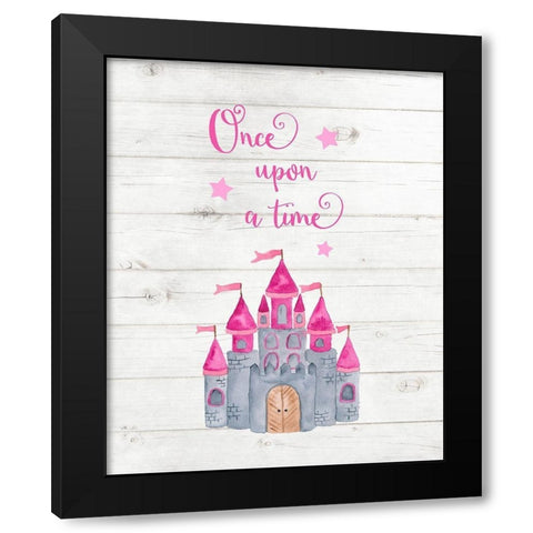 Once Upon a Time Black Modern Wood Framed Art Print by Robinson, Tamara