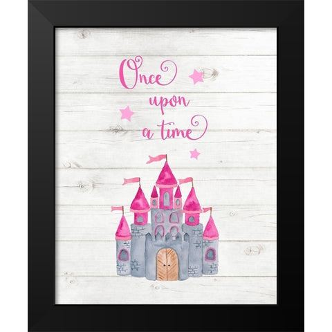 Once Upon a Time Black Modern Wood Framed Art Print by Robinson, Tamara