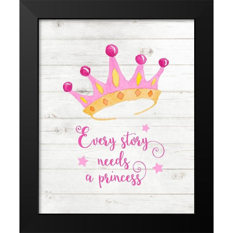 Every Story Black Modern Wood Framed Art Print by Robinson, Tamara