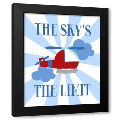The Skys the Limit Black Modern Wood Framed Art Print with Double Matting by Robinson, Tamara