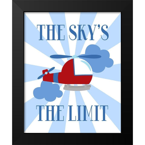 The Skys the Limit Black Modern Wood Framed Art Print by Robinson, Tamara