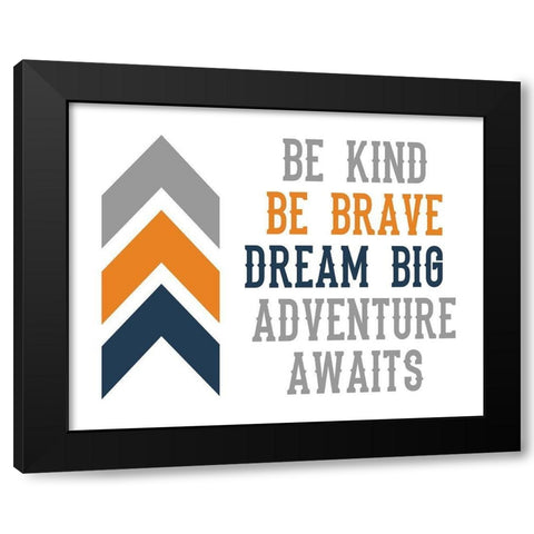 Arrow Quote Black Modern Wood Framed Art Print with Double Matting by Robinson, Tamara