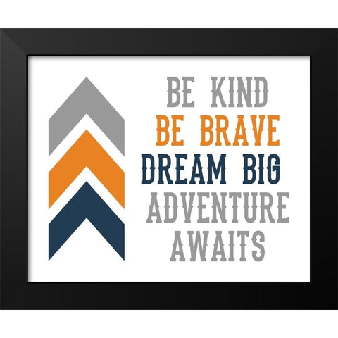 Arrow Quote Black Modern Wood Framed Art Print by Robinson, Tamara