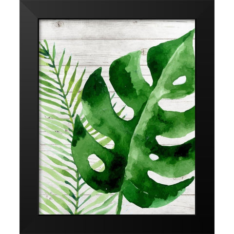 Banana Leaf I Black Modern Wood Framed Art Print by Robinson, Tamara