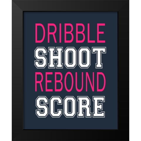 Score Black Modern Wood Framed Art Print by Robinson, Tamara