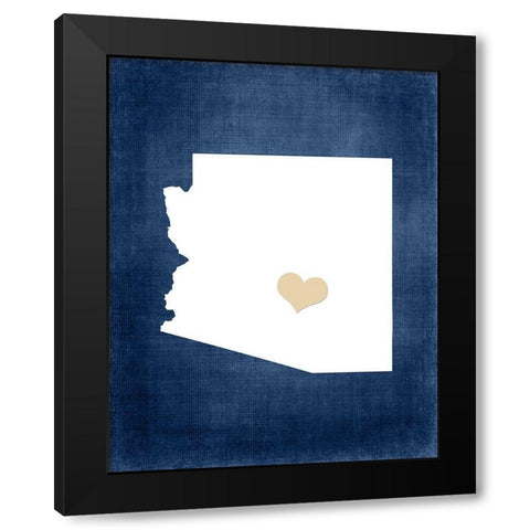 Arizona Black Modern Wood Framed Art Print by Robinson, Tamara