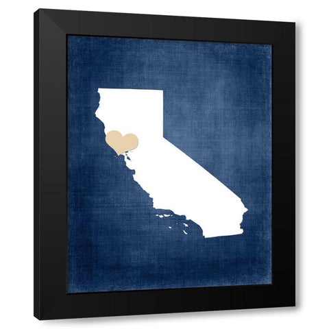California Black Modern Wood Framed Art Print with Double Matting by Robinson, Tamara