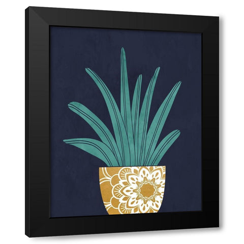 Cactus I Black Modern Wood Framed Art Print with Double Matting by Robinson, Tamara